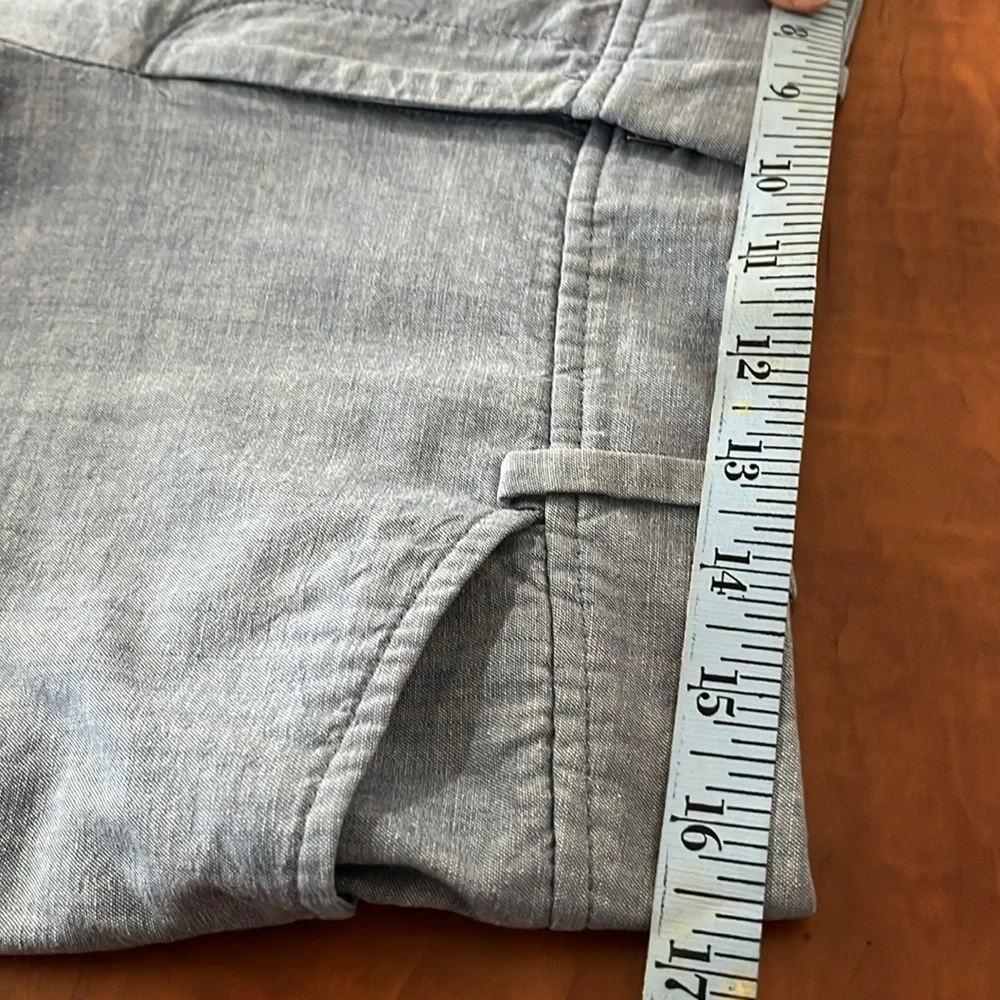 Talbots ‘Perfect Short’ 10.5 Inch Chambray Bermuda Shorts 100% Cotton Women Sz 2
